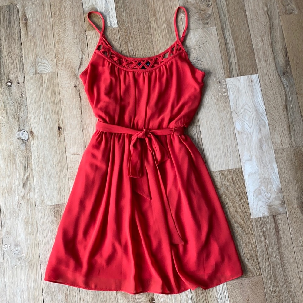 BCX Red Sun Dress